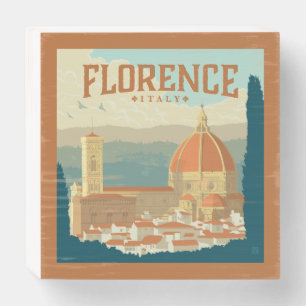 Florence, Italy Wooden Box Sign