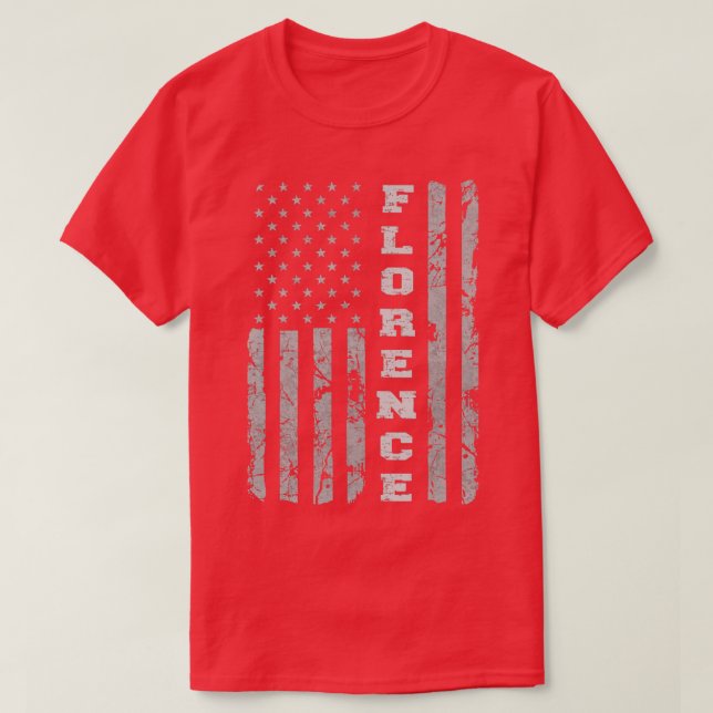 Florence Kentucky American flag  T-Shirt (Design Front)