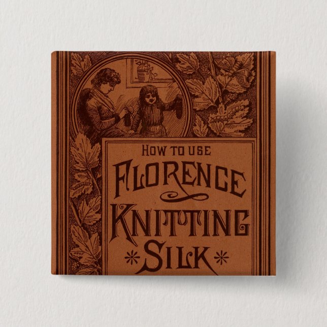 Florence Knitting Silk cover Button (Front)
