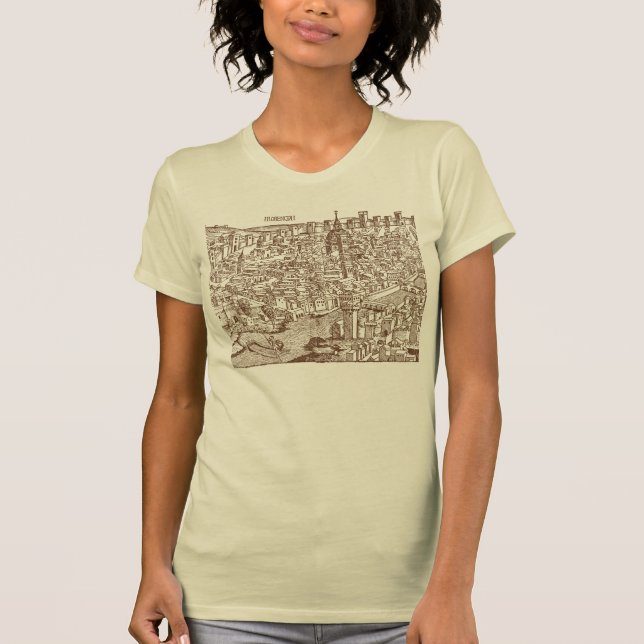 Florence, Medieval Woodcut T-Shirt (Front)