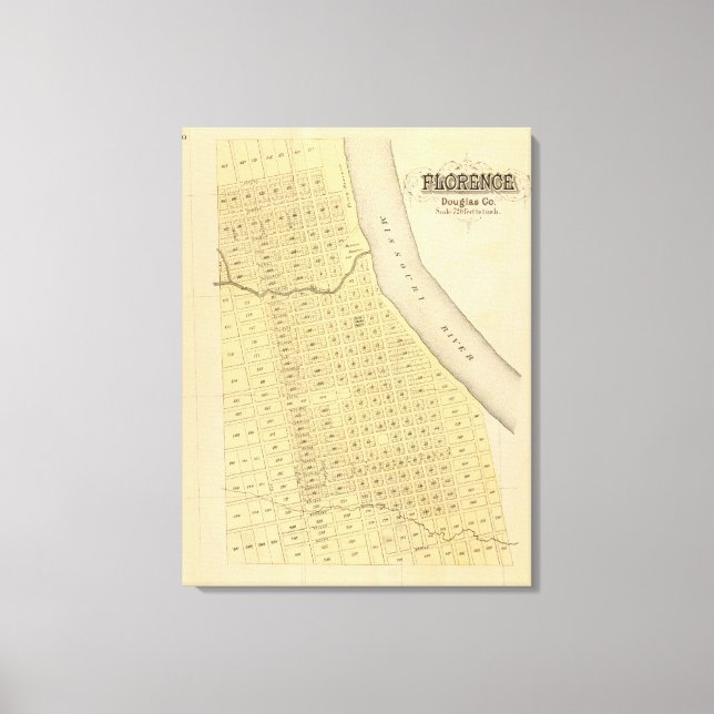 Florence, Nebraska Canvas Print (Front)