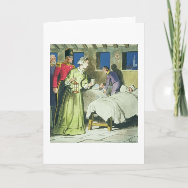 Florence Nightingale (1820-1910) from 'Peeps into Card (Front)