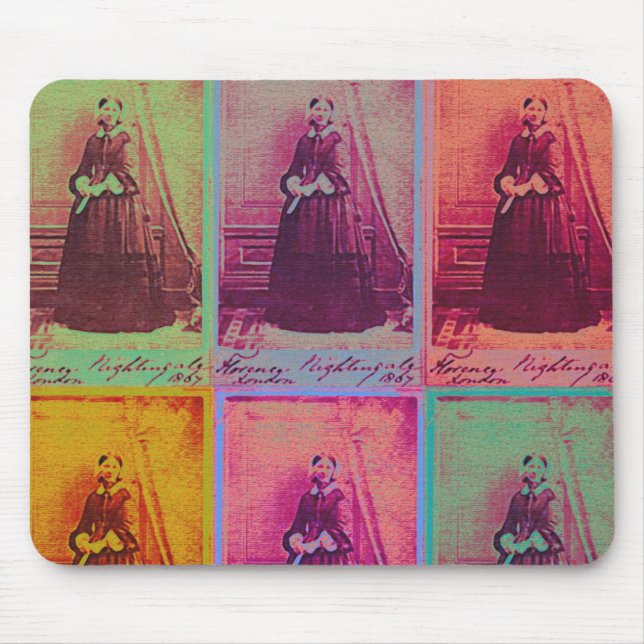Florence Nightingale Colors Mouse Pad (Front)
