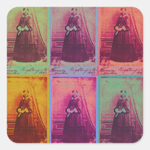 Florence Nightingale Colors Square Sticker