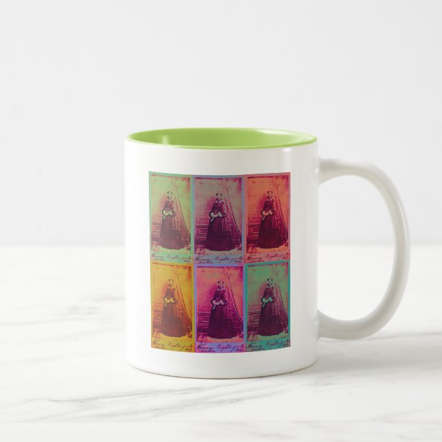 Florence Nightingale Colors Two-Tone Coffee Mug (Right)