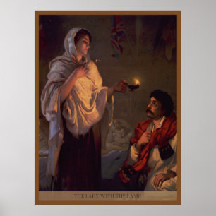 Florence Nightingale Lady with the Lamp Poster