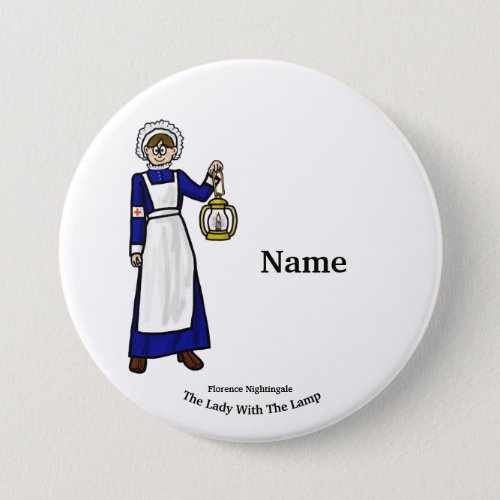 Florence Nightingale Nurse Button
