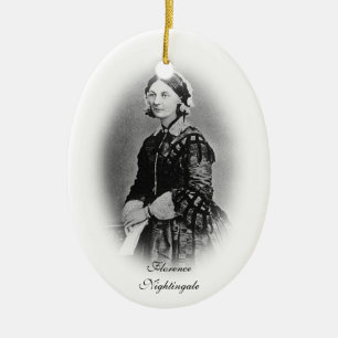 Florence Nightingale-Nursing Graduate+personalize Ceramic Ornament
