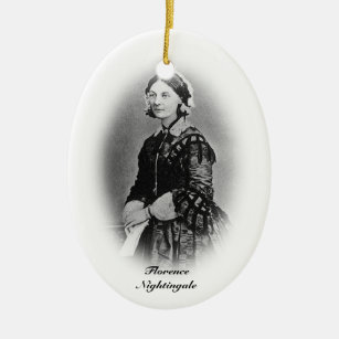 Florence Nightingale-Nursing Graduate+personalize Ceramic Ornament