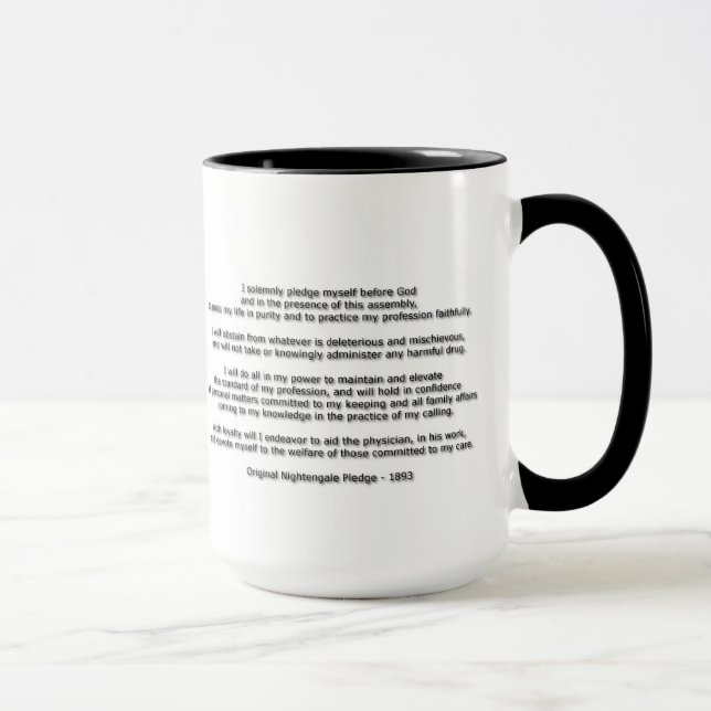Florence Nightingale Pledge Mug (Right)