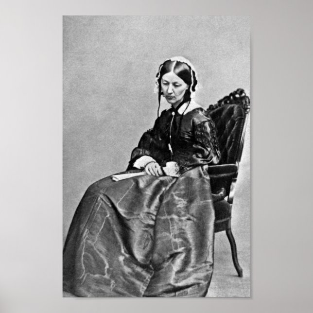 Florence Nightingale Portrait - 1854 Poster (Front)