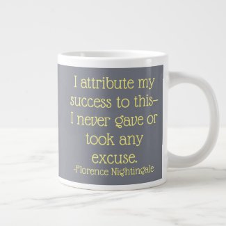 Florence Nightingale Quote Mug, Attribute Success Large Coffee Mug