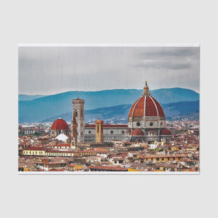Florence old city, Italy skyline Tissue Paper