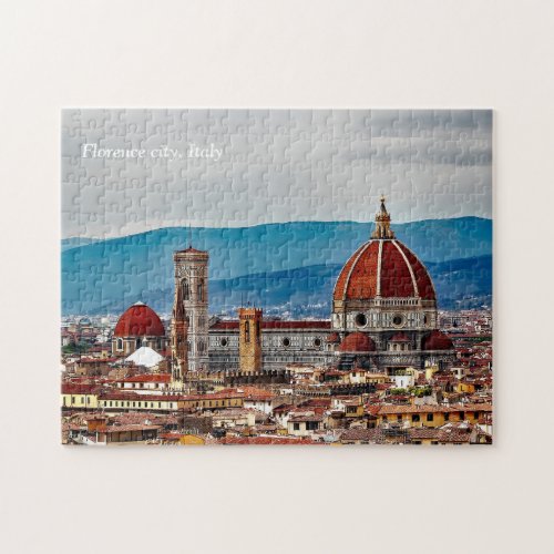 Florence old city landscape Italy skyline Jigsaw Puzzle