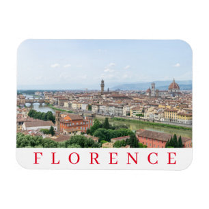 Florence panoramic view fridge magnet