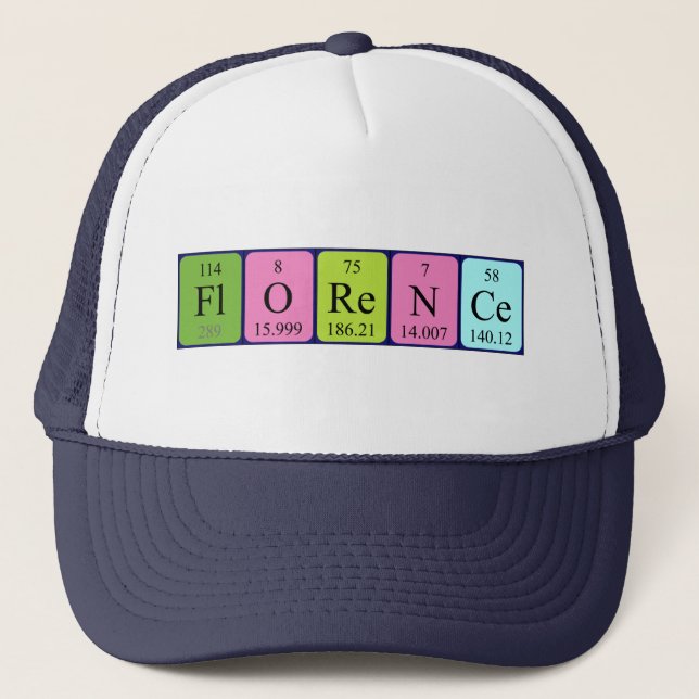 Florence periodic table name hat (Front)