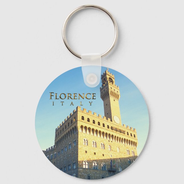 Florence - Piazza della Signoria Keychain (Front)