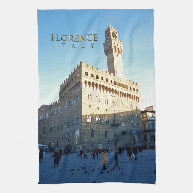Florence - Piazza della Signoria Towel (Vertical)