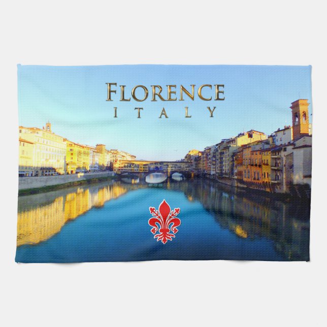 Florence - Ponte Vecchio Kitchen Towel (Horizontal)