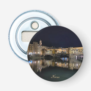 Florence riverside at night, travel  bottle opener