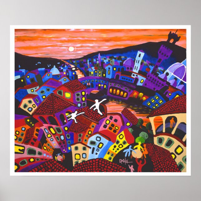 Florence Rooftops Poster (Front)