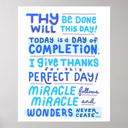 Florence Scovel Shinn Affirmation Miracle Poster