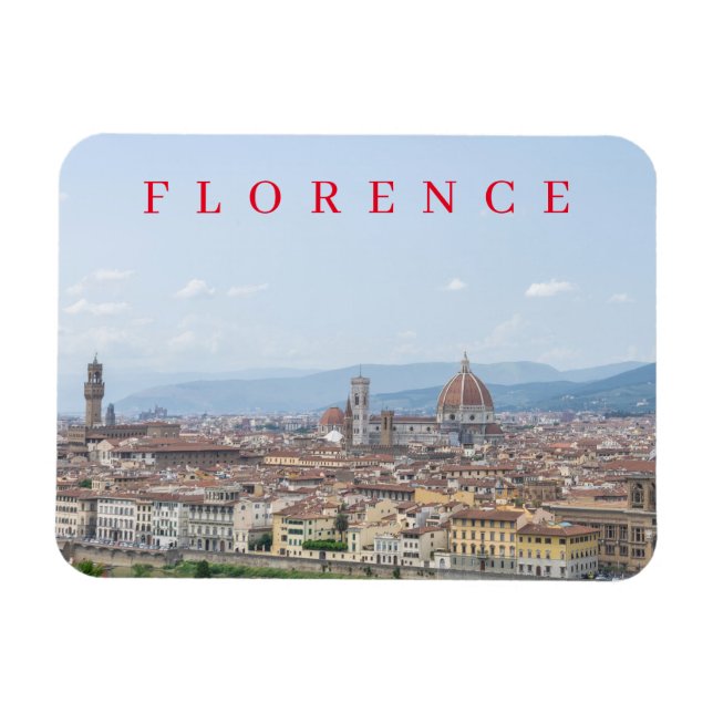 Florence seen from Piazzale Michelangelo magnet (Horizontal)