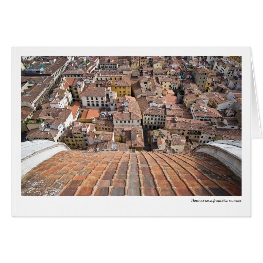 Florence seen from the Duomo Cards (Front Horizontal)