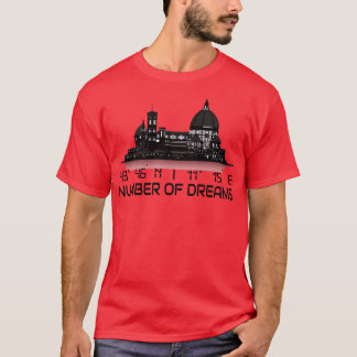 Florence Skyline GPS Coordinates Dream City T-Shirt