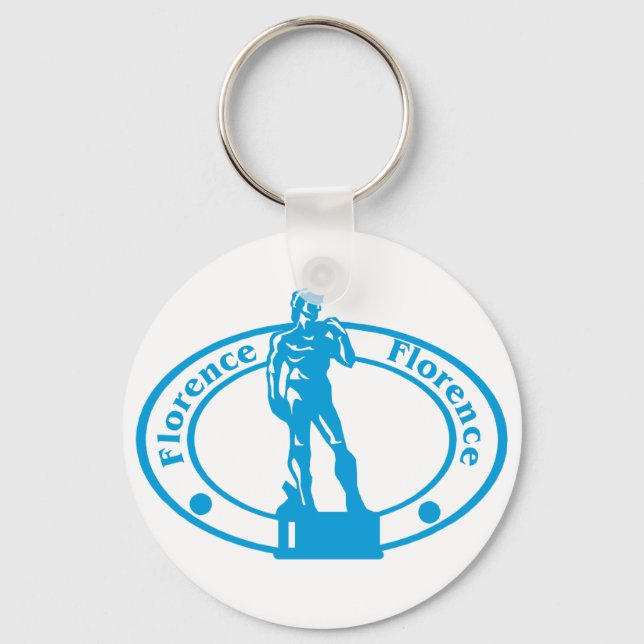 Florence Stamp Keychain (Front)