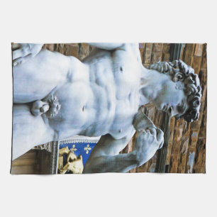 Florence Statue of David With Love Quote Towel