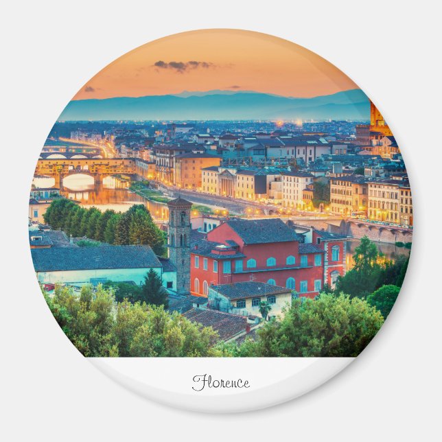 Florence sunset Italy Magnet (Front)
