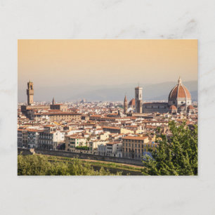 Florence sunset postcard