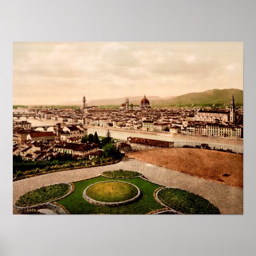 Florence Tuscany Italy 1897 Poster