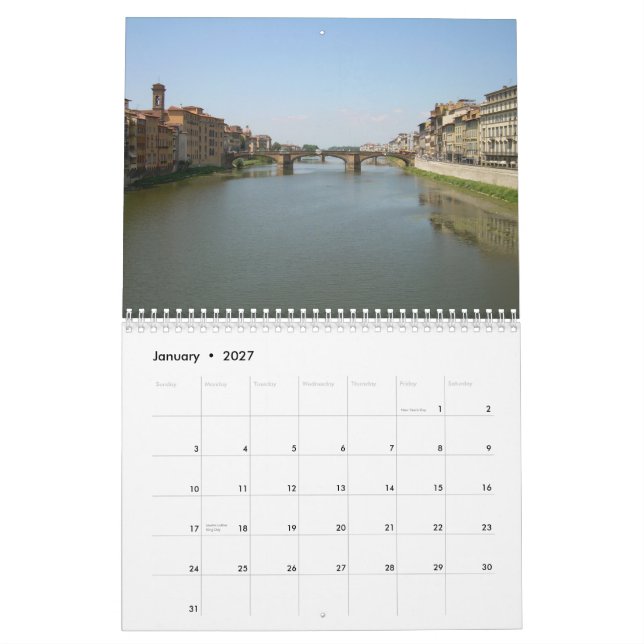 FLORENCE Wall Calendar (Jan 2027)