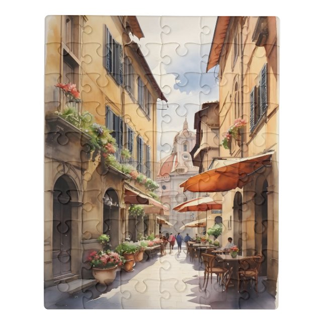 Florence watercolor art jigsaw puzzle (Puzzle Vertical)
