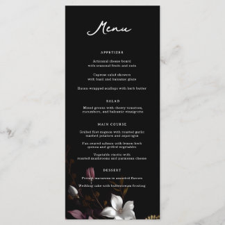 Florence Wedding Dinner Menu