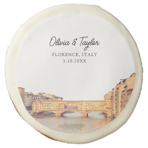 Florence Wedding Favor Italian Personalized Sugar Cookie