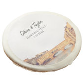 Florence Wedding Favor Italian Personalized Sugar Cookie (Angled)