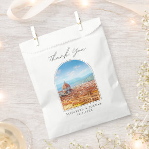 Florence Wedding Favor Italy Photo Thank You Favor Bag