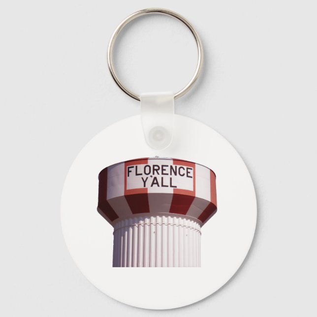 Florence Y'all Water Tower Keychain (Front)