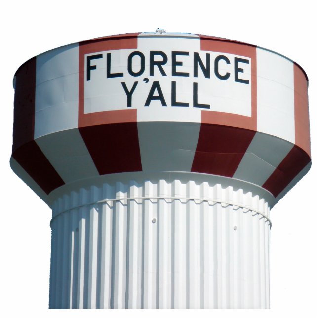 Florence Y'all Water Tower Sculpture (Front)