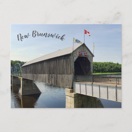 Florenceville Bridge New Brunswick Canada Postcard