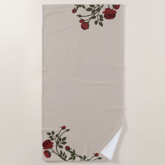 Florentina Rose Beach Towel