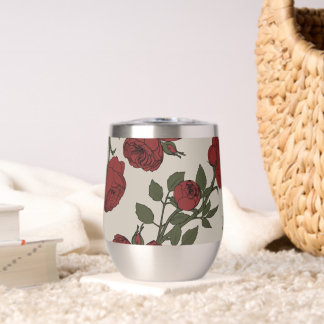 Florentina Rose Thermal Wine Tumbler