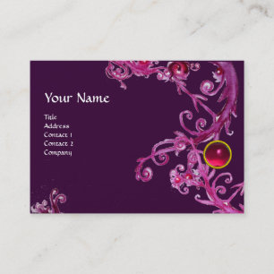 FLORENTINE BAROQUE MONOGRAM GEM pink Business Card
