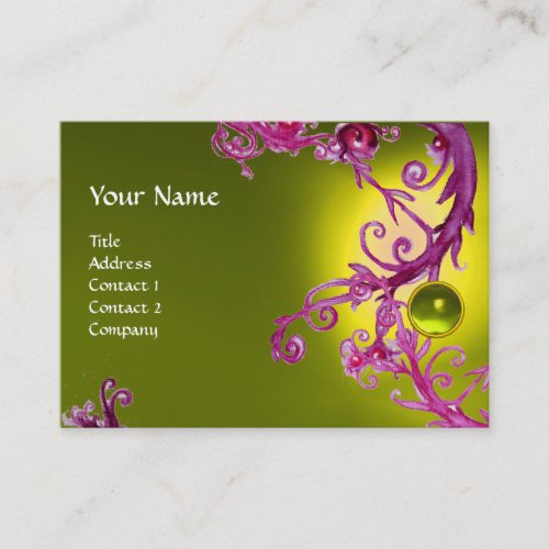 FLORENTINE BAROQUE MONOGRAM GEM yellow topaz Business Card