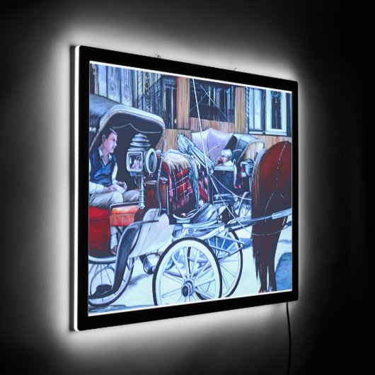 Florentine Charm LED Sign (Angle)