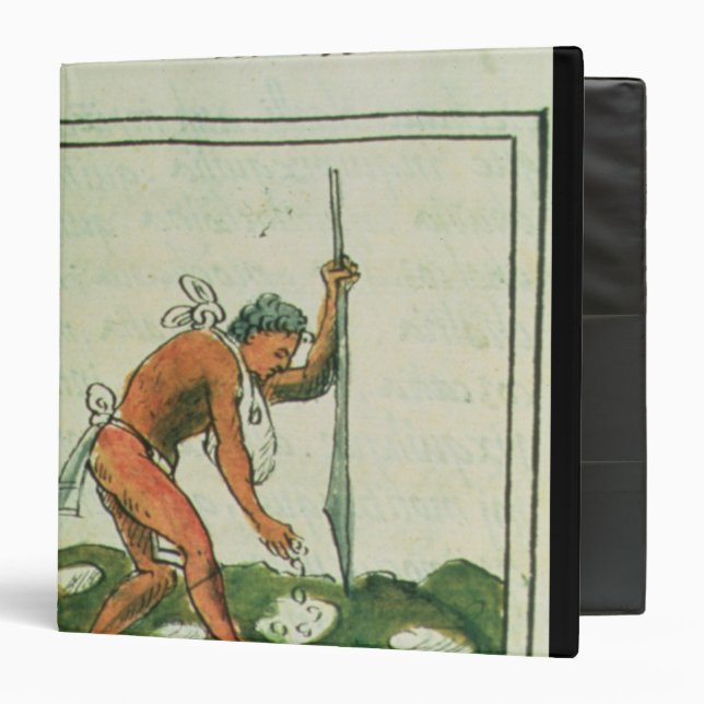 Florentine Codex' by Bernardino de Sahagun 3 Ring Binder (Front/Inside)