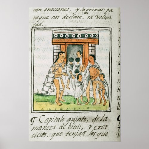 Florentine Codex by Bernardino de Sahagun Poster